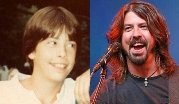 famosos quando eram crianças Dave Grohl criança Rock na Veia