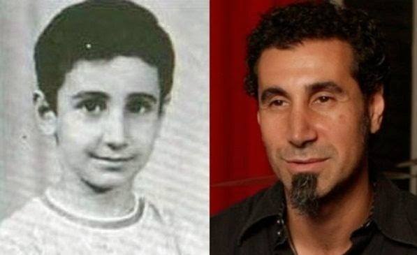 famosos quando eram crianças Serj Tankian criança Rock na Veia